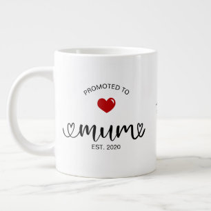 Mutter etabliert zur Mama befördert Jumbo-Tasse