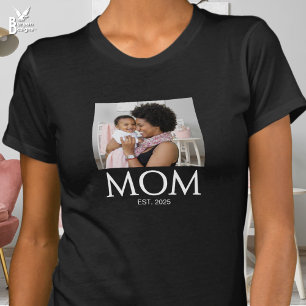 Mutter etablierte Caps Foto T-Shirt