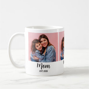 Mutter etablierte Skript Schwarz 3 Foto Kaffeetasse