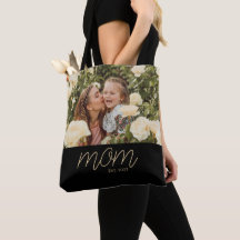Mutter etablierte Skript Schwarze Foto-Tasche