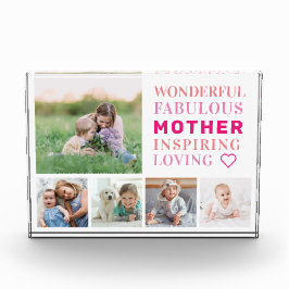 Mutter Familie Foto Collage Moderne Typografie