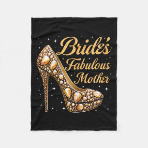 Mutter fantastische Braut glückliche Hochzeit verh Fleecedecke