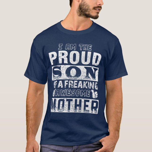 MUTTER FORHE STOLZ SON lustig T-Shirt (Vorderseite)