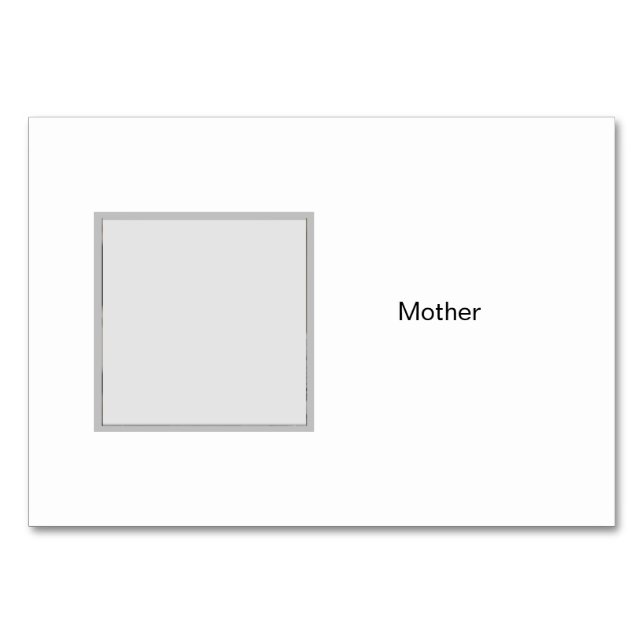 Mutter Foto auf Personalisierten Flashkarten der F Tischnummer (Vorderseite)