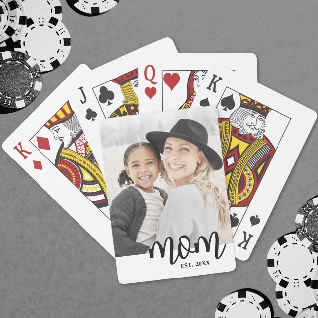 Mutter Foto Muttertag Spielkarten (Mom Established Mother's Day Gift Poker Cards)