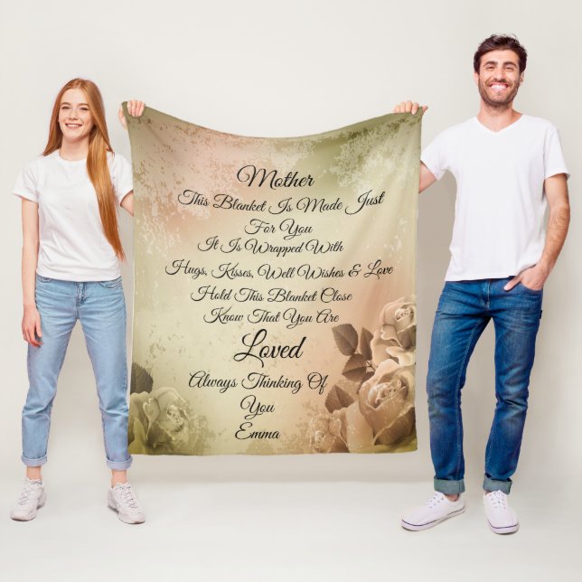 Mutter Foto personalisieren Fleece Blanket (Beispiel)