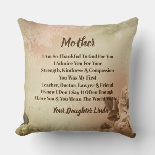 Mutter Foto personalisieren Throw Kissen