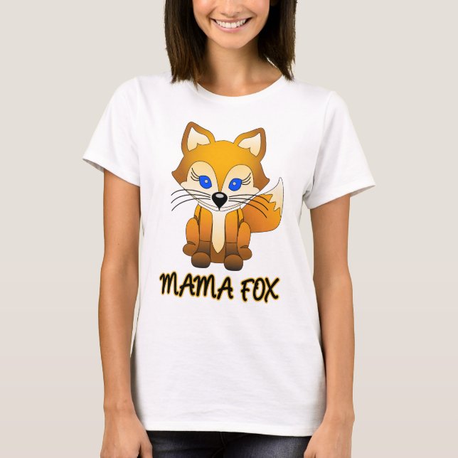 Mutter Fox - Fox-Familien-T - Shirt (Vorderseite)