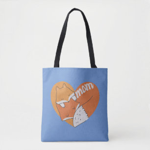 Mutter Fox und Baby Fox Liebe Tasche