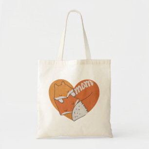 Mutter Fox und Baby Fox Liebe Tragetasche