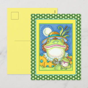 MUTTER FROG & BABY FROGETT, FAMILIE LIEBE Funny Feiertagspostkarte
