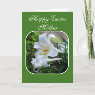 Mutter, fröhliche Ostern, Ostern-Segen, weiße Feiertagskarte