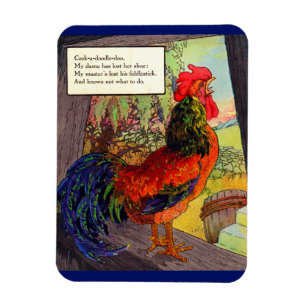 Mutter Gans aus den 1920er Jahren - Hahn Magnet