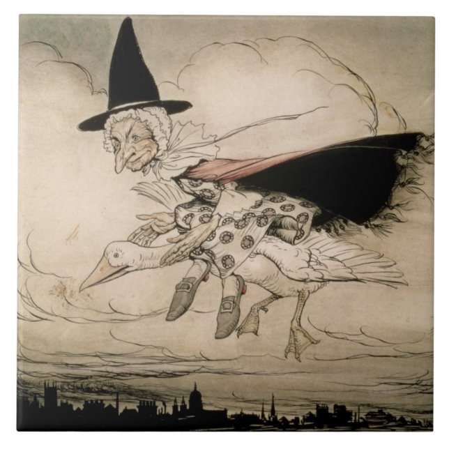 Mutter Gans, Frontispiz 'der Mutter Gans das Ol Fliese (Vorderseite)