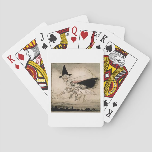 Mutter Gans, Frontispiz 'der Mutter Gans das Ol Spielkarten (Rückseite)