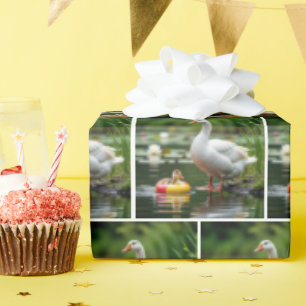 Mutter Gans mit Baby Gosling Geschenkpapier