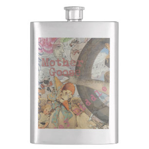 Mutter-Gans-Reim-Fairy-Tale Flachmann