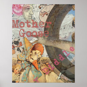 Mutter-Gans-Reim-Fairy-Tale Poster