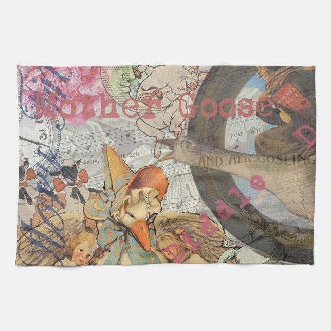 Mutter Gänse Kinderzimmer Rhyme Fairy Tale Handtuch (Horizontal)