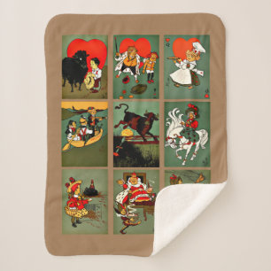 Mutter Gänse Kinderzimmer Rhymes Fantasy Märchen Sherpadecke