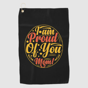 Mutter Geschenk bin ich stolz auf dich Golfhandtuch