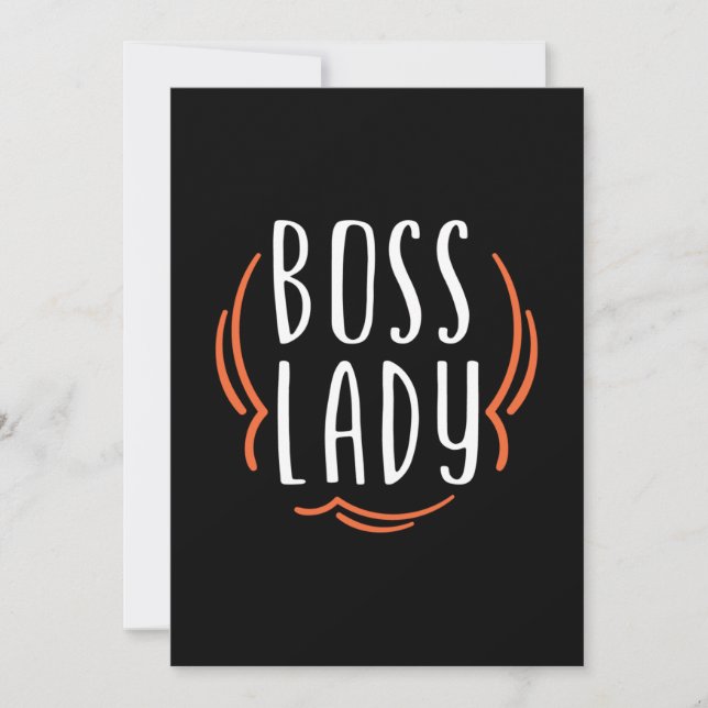 Mutter Geschenk Boss Lady Einladung (Vorderseite)