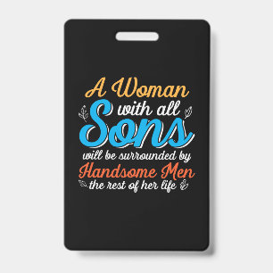 Mutter Geschenk Eine Frau Mit Aller Sohn Ausweis