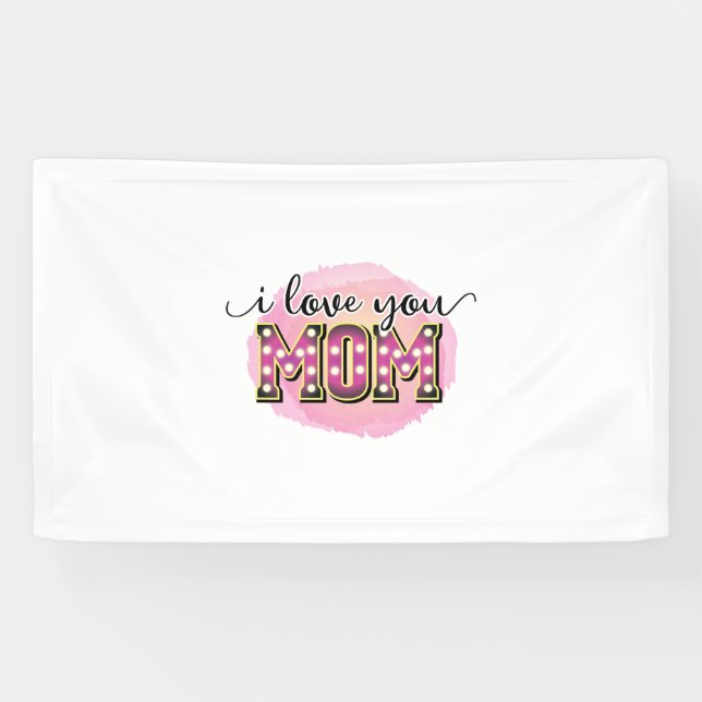 Mutter Geschenk I Liebe Sie Mama Banner (Horizontal)