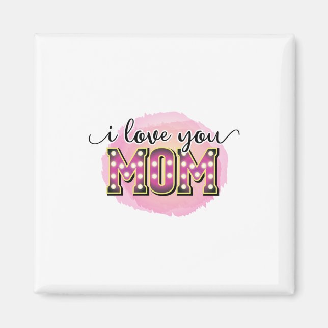 Mutter Geschenk I Liebe Sie Mama Magnet (Vorne)