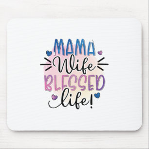 Mutter Geschenk Mama Ehefrau gesegnet Leben Mousepad