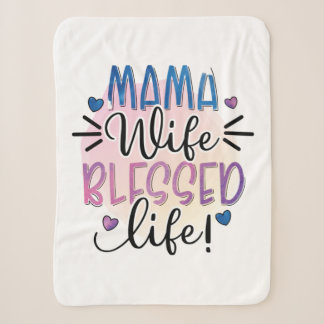 Mutter Geschenk Mama Ehefrau gesegnet Leben Sherpadecke
