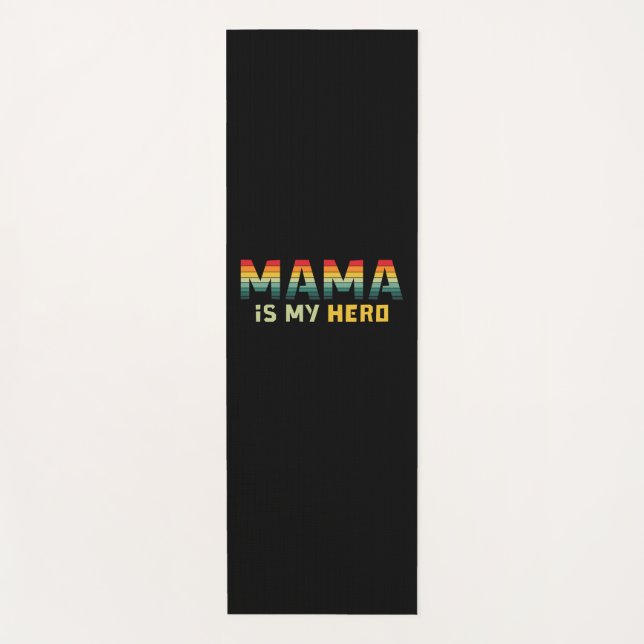 Mutter Geschenk Mama ist mein Held Yogamatte (Vorderseite)