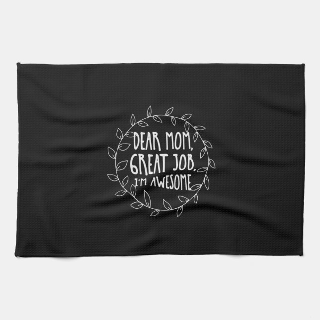 Mutter Geschenke Liebe Mama tolle Arbeit Geschirrtuch (Horizontal)