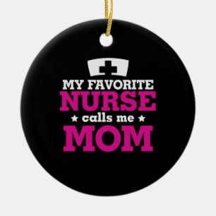 Mutter Geschenke Lieblings-Krankenschwester nennt Keramik Ornament