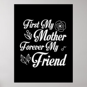 Mutter Geschenke zuerst meine Mutter für immer mei Poster