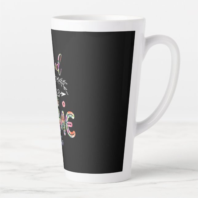 Mutter gesegnet, als Mama und Meme-Blume bezeichne Milchtasse (Rechts)