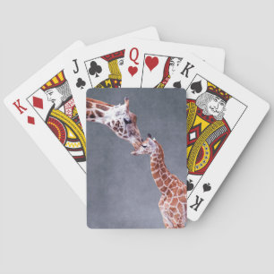 Mutter Getty Bild- u. Baby-Giraffe Spielkarten