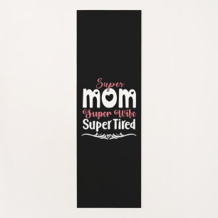 Mutter Gift Super Mama Super Ehefrau Yogamatte