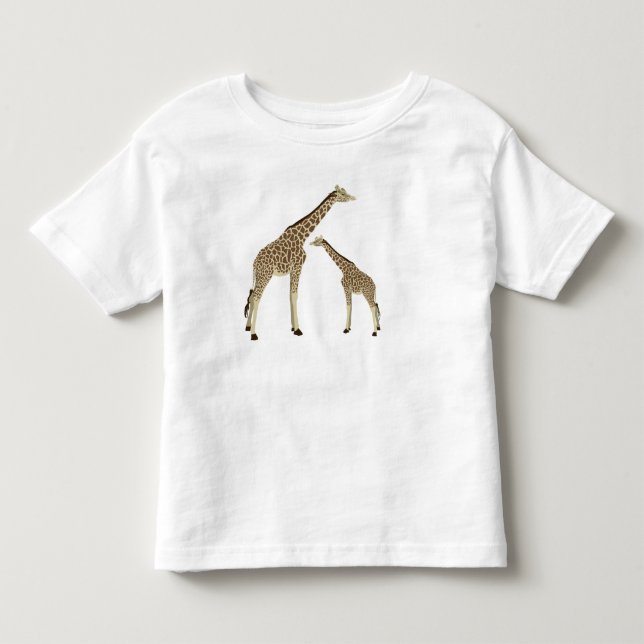 Mutter Giraffe Toddler T-Shirt (Vorderseite)