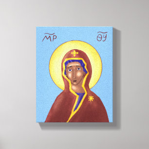 Mutter Gottes Icon Canvas Print Leinwanddruck