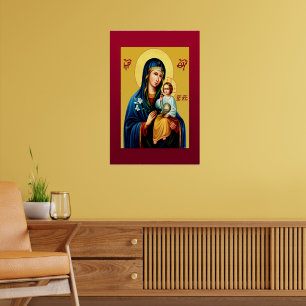 Mutter Gottes neu rot Poster