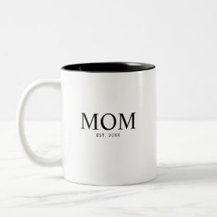 Mutter Gründungjahr Zweifarbige Tasse