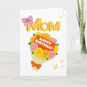 Mutter – Grußkarte mit Blumenstrauß Karte