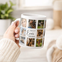 Mutter GSD Hunden Mutter Fotocollage weiß schwarz