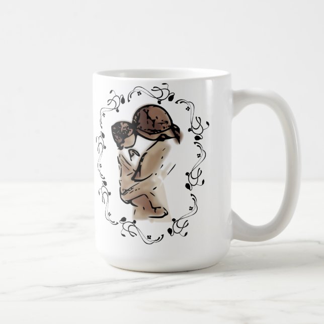 Mutter hält das Herz-für immer der Mutter des Kaffeetasse (Rechts)