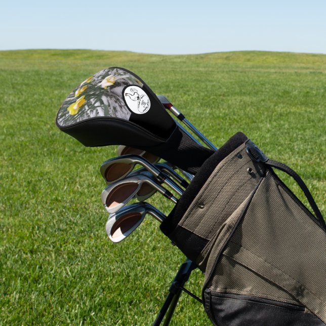 Mutter Hen Nesting on Monogram w Customized Foto Golf Headcover (In SItu)
