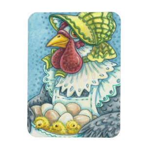 Mutter Hen und ihre Chicks MAGNET * Anpassen