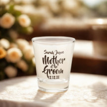 Mutter Hochzeit des Groom Shot Glass