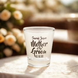 Mutter Hochzeit des Groom Shot Glass Schnapsglas