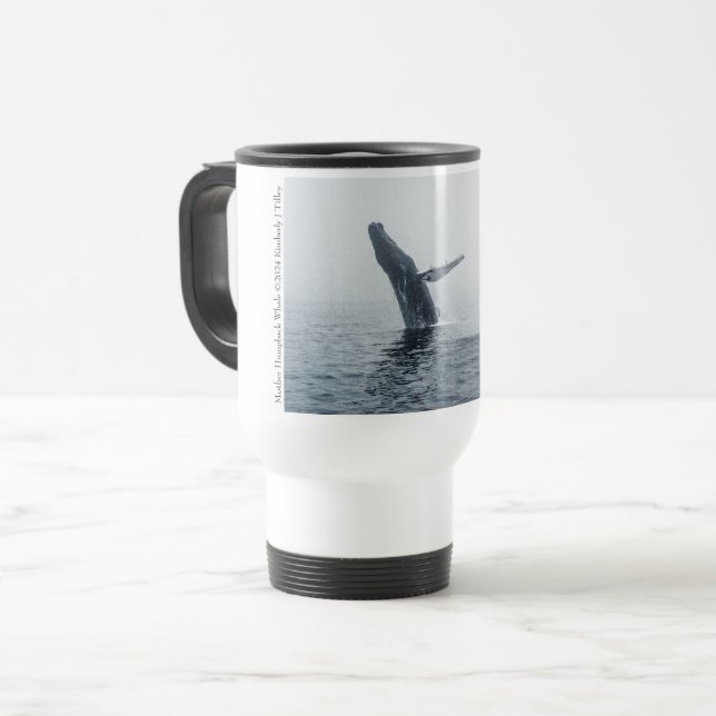 Mutter Humpback Whale Reisebecher (Vorderseite Links)